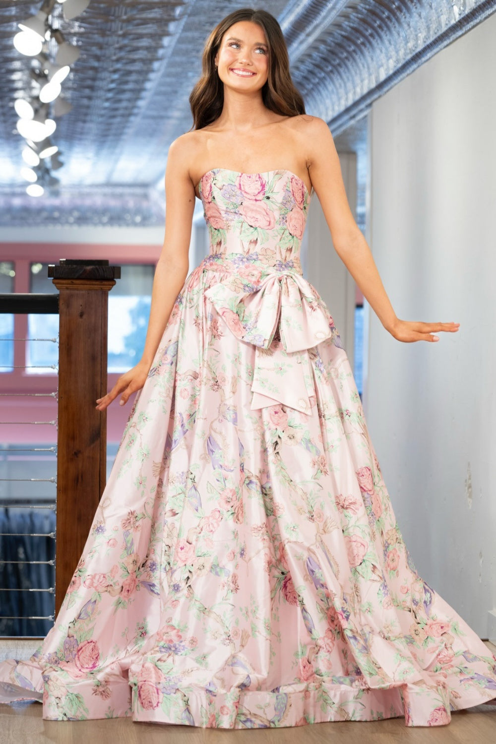 Vestido de noche largo de sirena con un hombro descubierto y lentejuelas brillantes, HE370