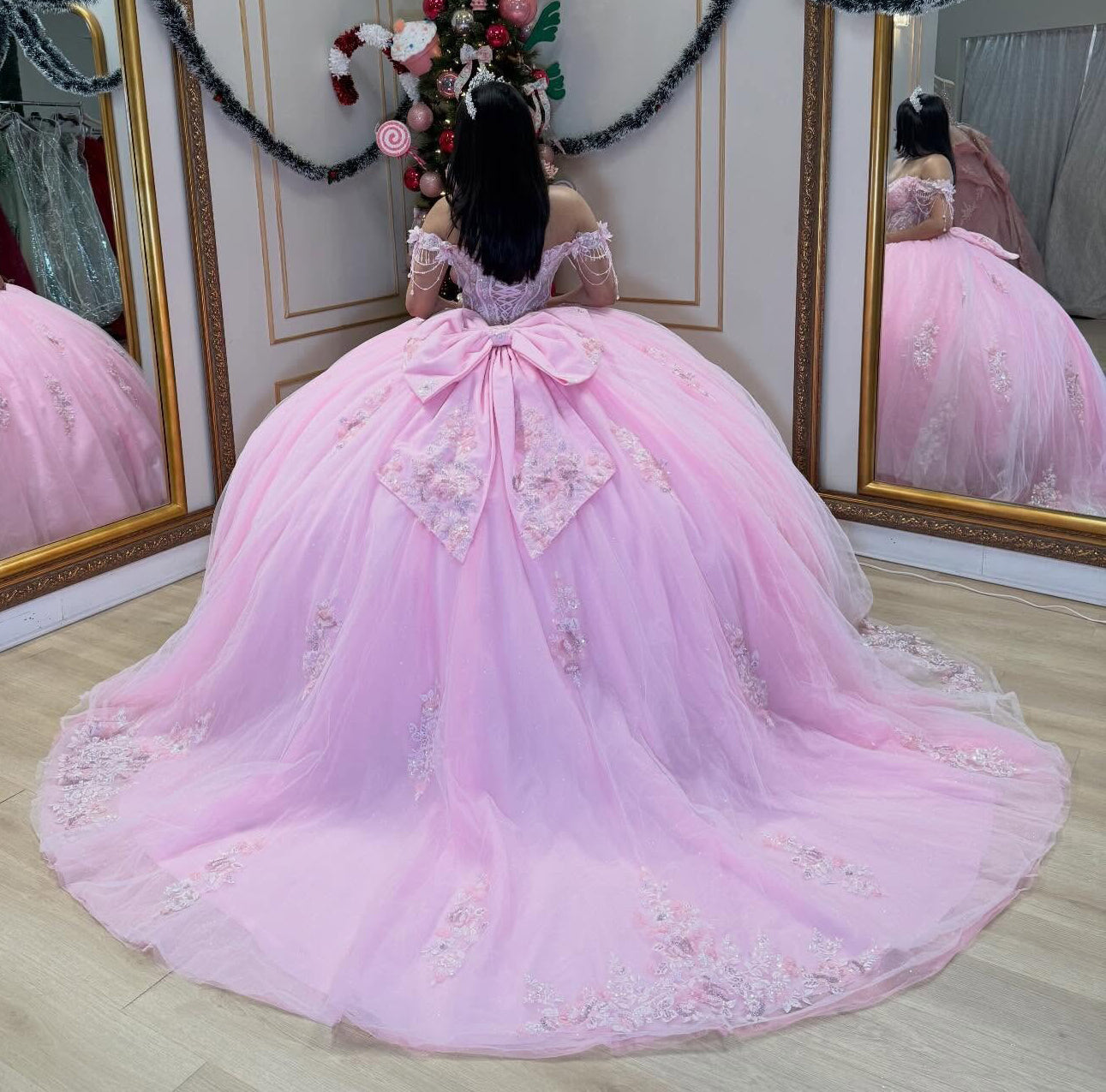 Off Shoulder Princess Sweet 16 Quinceanera Dresses Pink Corset Birthday Party Gowns HE1262