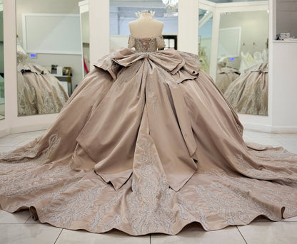 Vestidos de quinceañera con hombros descubiertos, tul princesa, apliques, vestidos de quinceañera HE530