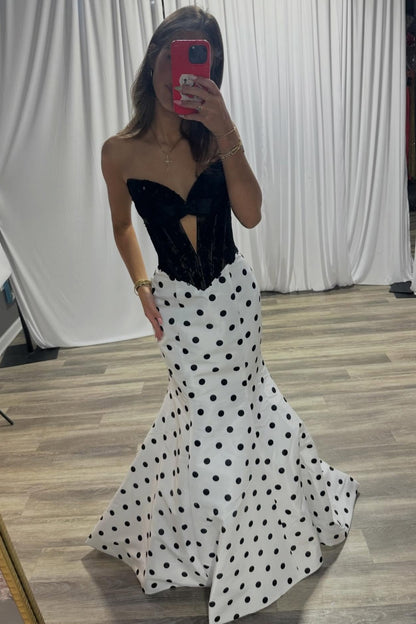 Vestido de noche largo de sirena con un hombro descubierto y lentejuelas brillantes, HE370