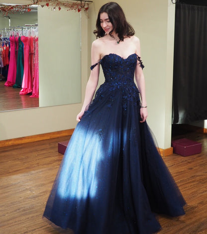 Vestido de noche largo de sirena con un hombro descubierto y lentejuelas brillantes, HE370