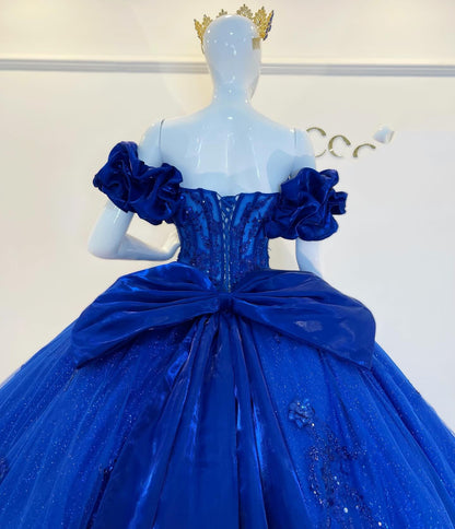 Ball Gown Tulle Lace Quinceanera Dresses Princess Sweet 15 Birthday Party Gowns HE1385