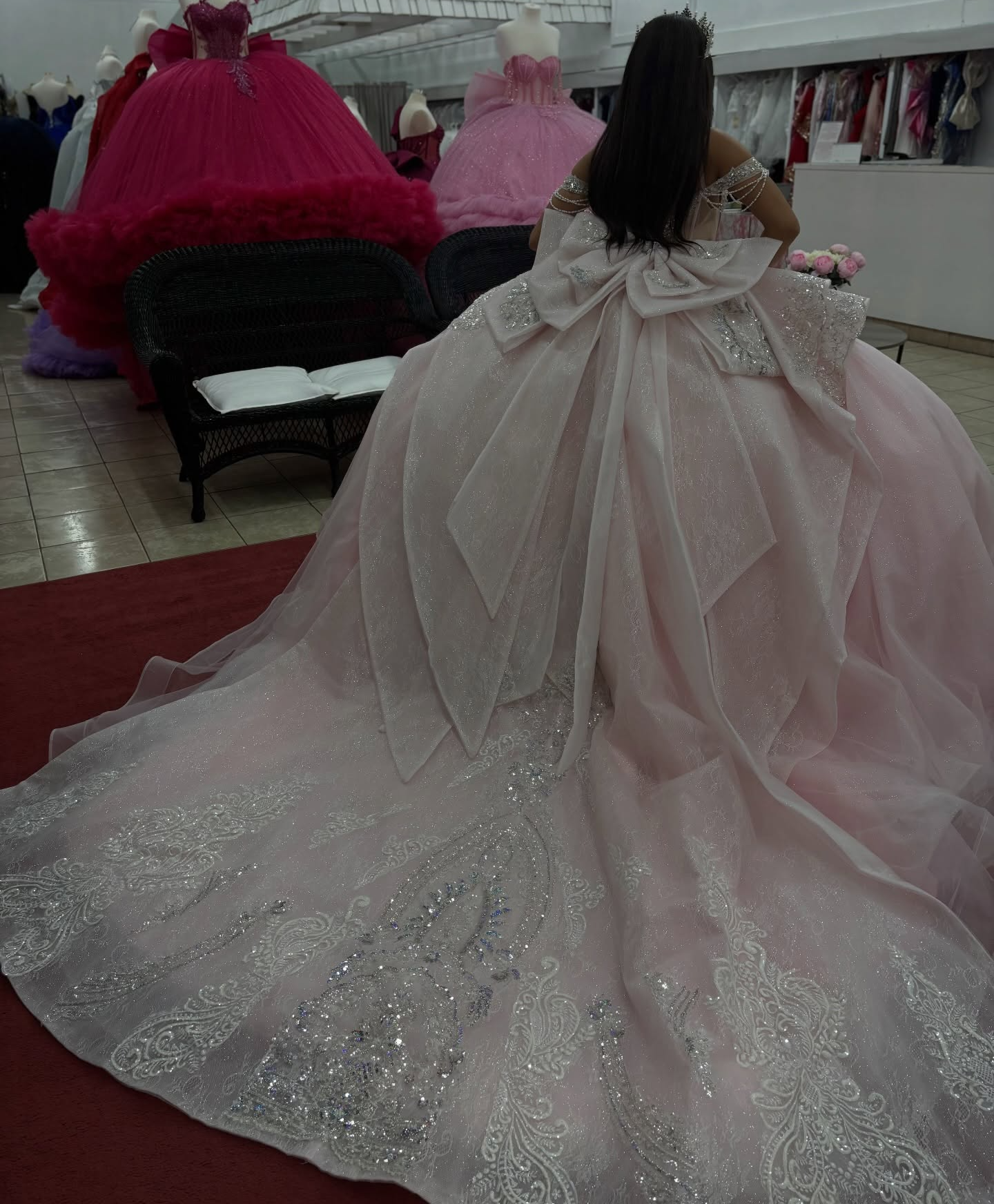 Ball Gown Off Shoulder Lace Beaded Quinceanera Dresses Sweet 15 Party Dress HE1286