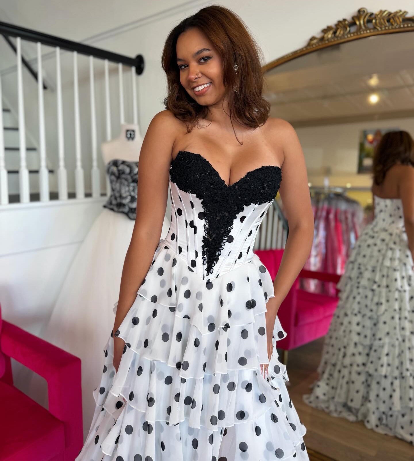 Vestido de noche largo de sirena con un hombro descubierto y lentejuelas brillantes, HE370