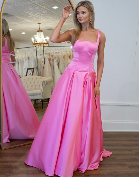 Vestido de noche largo de sirena con un hombro descubierto y lentejuelas brillantes, HE370